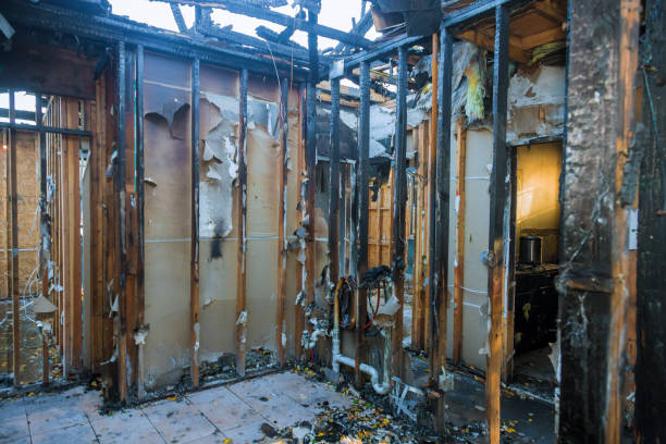 Professional Fire Damage Repair technician working in Durant, MS